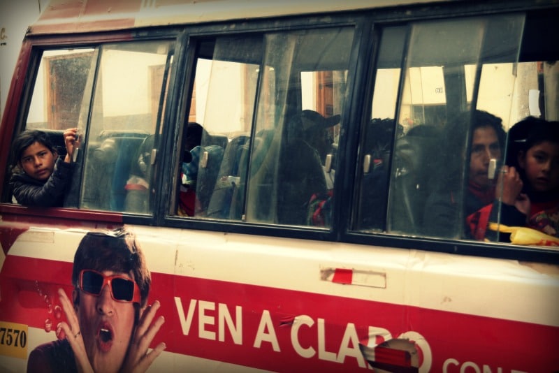 Öffentliche Busse in Peru