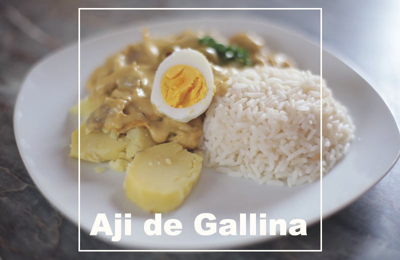 Ají de Gallina (Rezept) – Hühnergeschnetzeltes in cremiger Ají Amarillo Soße!