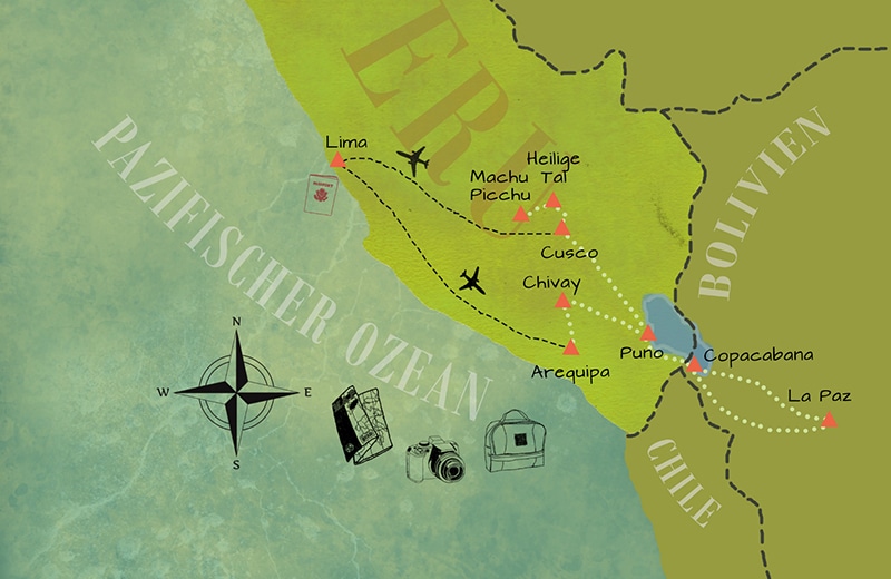 Peru Reiseroute