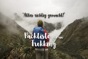 Packliste Trekking Peru