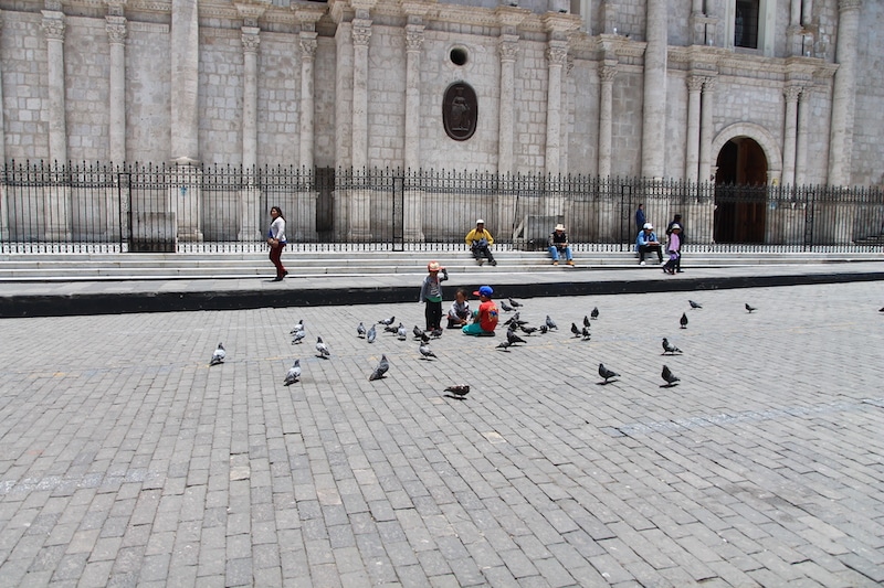 Der Hauptplatz von Arequipa